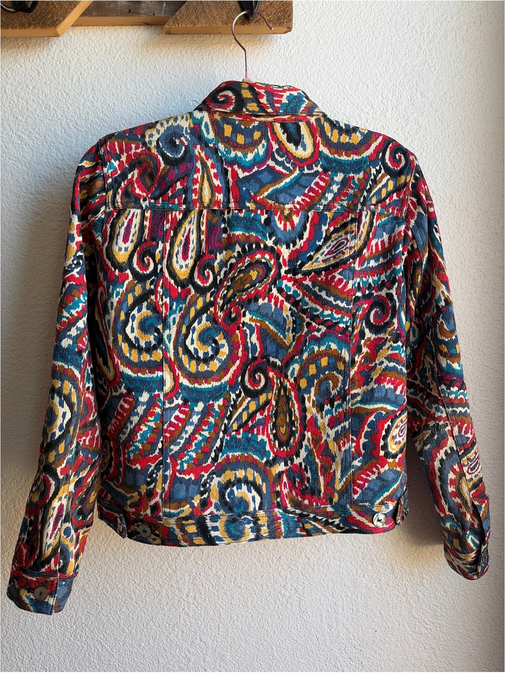 Ruby Rd Multicolor Paisley Tapestry Jacket 12 - Picture 2 of 4